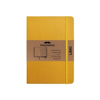 Moustachine Classic Linen Large Sunflower Yellow Lined Hardcover