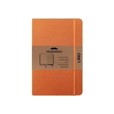 Moustachine Classic Linen Hardcover Ochre Lined Pocket