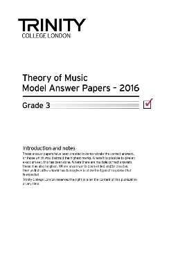 Trinity College London Theory Model Answers Paper (2016) Grade 3