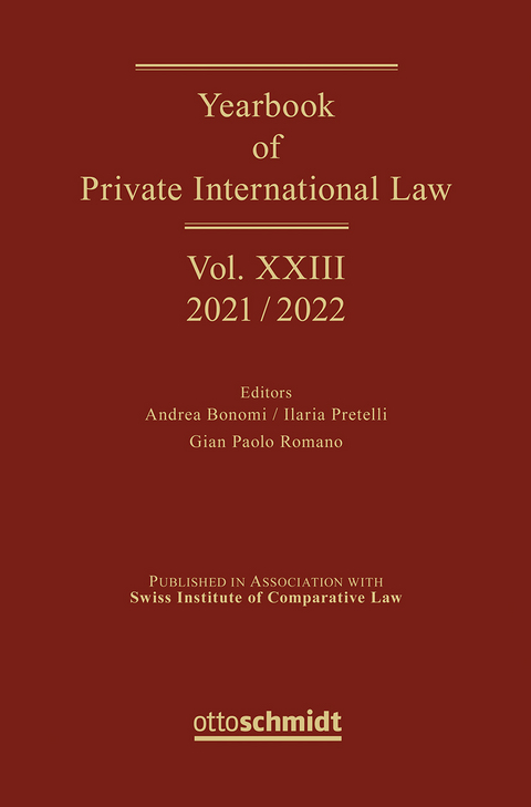 Yearbook of Private International Law Vol. XXIII – 2021/2022 - 