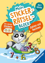 Ravensburger: Mein Stickerrätselblock: Zahlen für Kinder ab 5 Jahren - spielerisch rechnen lernen mit lustigen Übungen und Sticker-Spaß für die Vorschule - Kirstin Jebautzke