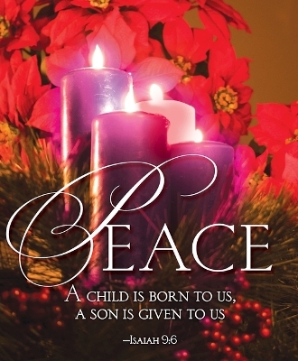 Peace Advent Candle Sunday 4 Bulletin, Large (Pkg of 50)
