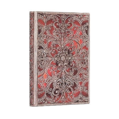 Garnet (Silver Filigree Collection) Midi Unlined Softcover Flexi Journal -  Paperblanks