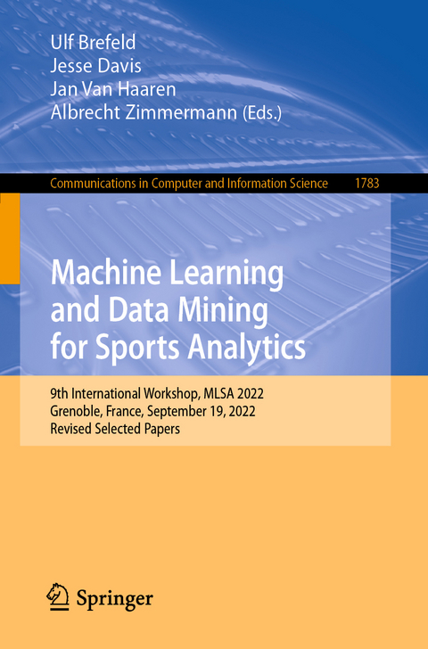Machine Learning and Data Mining for Sports Analytics - 