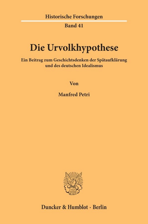 Die Urvolkhypothese. - Manfred Petri