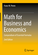 Math for Business and Economics - Franz W. Peren