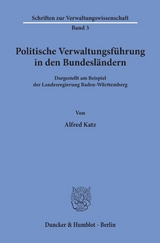 Politische Verwaltungsführung in den Bundesländern. - Alfred Katz