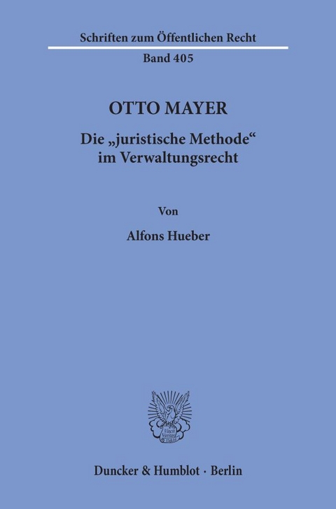 Otto Mayer. - Alfons Hueber