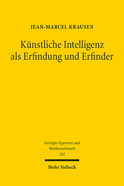 Künstliche Intelligenz als Erfindung und Erfinder - Jean-Marcel Krausen