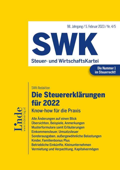 Die Steuererklärungen für 2022 - Stefan Menhofer