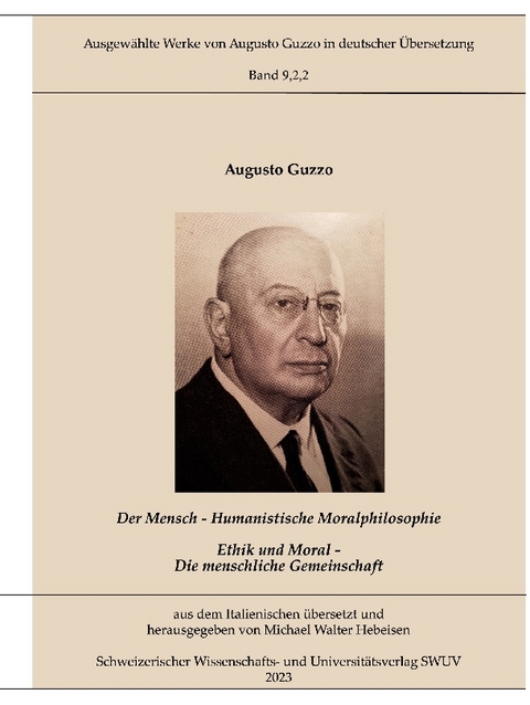 Humanistische Moralphilosophie - Augusto Guzzo