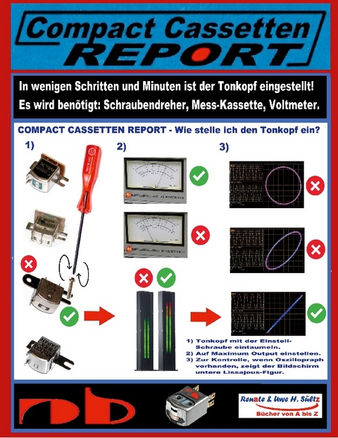 COMPACT CASSETTEN REPORT - Azimut - Wie stelle ich den Tonkopf ein? - Uwe H. Sültz, Renate Sültz