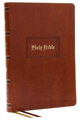 KJV Holy Bible: Giant Print Thinline Bible, Tan Leathersoft, Red Letter, Comfort Print: King James Version (Vintage Series) - Thomas Nelson