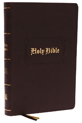 KJV Holy Bible: Large Print with 53,000 Center-Column Cross References, Brown Leathersoft, Red Letter, Comfort Print: King James Version -  Thomas Nelson