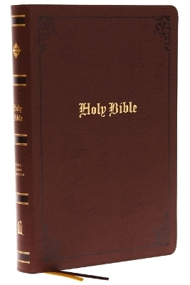 KJV Holy Bible: Large Print with 53,000 Center-Column Cross References, Brown Bonded Leather, Red Letter, Comfort Print (Thumb Indexed): King James Version -  Thomas Nelson