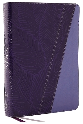 NKJV Study Bible, Leathersoft, Purple, Full-Color, Thumb Indexed, Comfort Print -  Thomas Nelson
