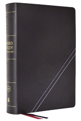 KJV, Word Study Reference Bible, Bonded Leather, Black, Red Letter, Comfort Print -  Thomas Nelson