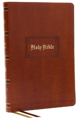 KJV Holy Bible: Giant Print Thinline Bible, Tan Leathersoft, Red Letter, Comfort Print (Thumb Indexed): King James Version (Vintage Series) - Thomas Nelson