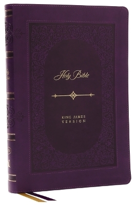 KJV Holy Bible: Giant Print Thinline Bible, Purple Leathersoft, Red Letter, Comfort Print: King James Version (Vintage Series) - Thomas Nelson