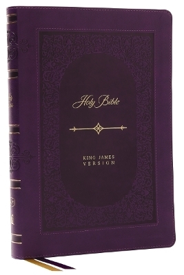 KJV Holy Bible: Giant Print Thinline Bible, Purple Leathersoft, Red Letter, Comfort Print (Thumb Indexed): King James Version (Vintage Series) - Thomas Nelson