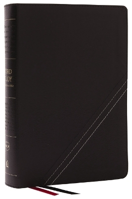 NKJV, Word Study Reference Bible, Bonded Leather, Black, Red Letter, Thumb Indexed, Comfort Print -  Thomas Nelson