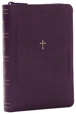 NKJV Compact Paragraph-Style Bible w/ 43,000 Cross References, Purple Leathersoft with zipper, Red Letter, Comfort Print: Holy Bible, New King James Version -  Thomas Nelson