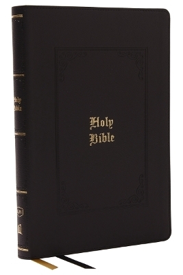 KJV Holy Bible: Giant Print Thinline Bible, Black Leathersoft, Red Letter, Comfort Print (Thumb Indexed): King James Version (Vintage Series) - Thomas Nelson