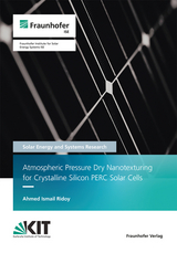 Atmospheric Pressure Dry Nanotexturing for Crystalline Silicon PERC Solar Cells - Ahmed Ismail Ridoy