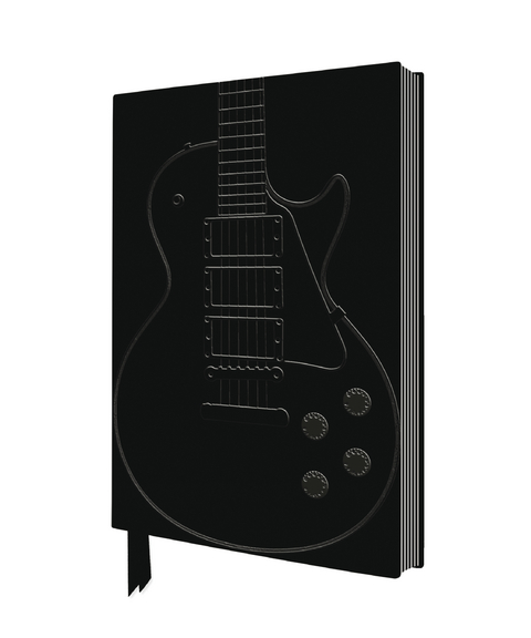 Black Gibson Guitar Artisan Art Notebook (Flame Tree Journals) - 