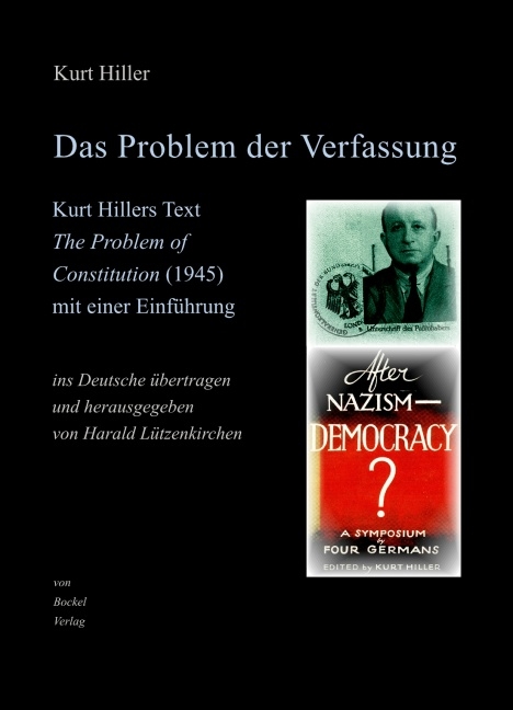 Das Problem der Verfassung - Kurt Hiller