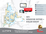 Sportbootkarten Satz 1, 4 und 5 Set: Dänische Ostsee und Kieler Bucht (Ausgabe 2023) - 