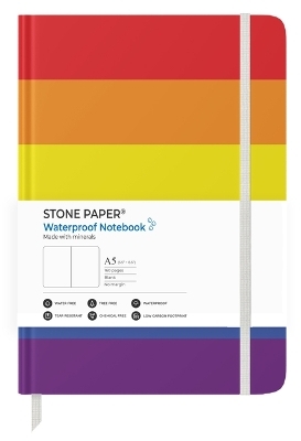 Stone Paper Rainbow Blank Notebook - 