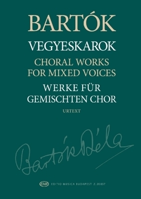 Choral Works for Mixed Voices Urtext Edition Paperback - Choral Score - 