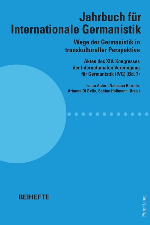 Wege der Germanistik in transkultureller Perspektive - 