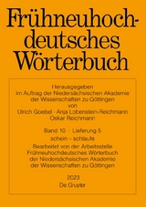 Frühneuhochdeutsches Wörterbuch / schein – schlaufe - 