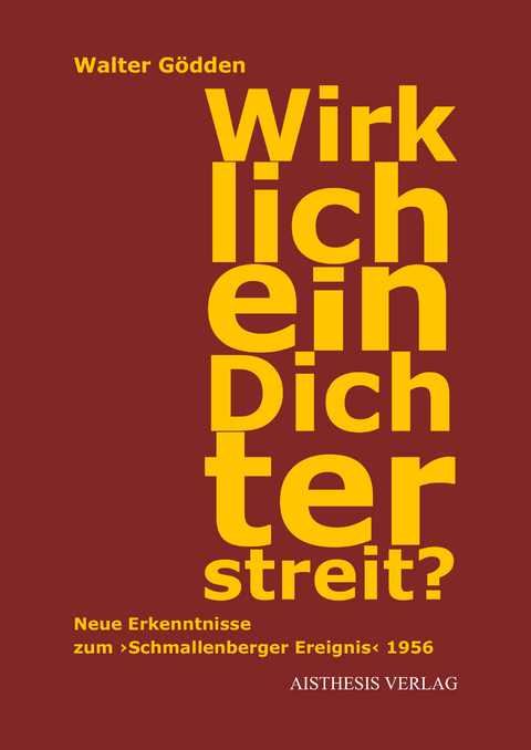 Wirklich ein Dichterstreit? - Walter Gödden