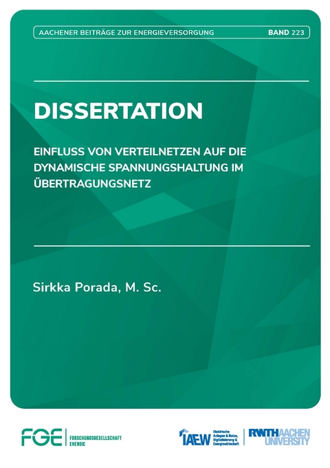 Einfluss von Verteilnetzen auf die dynamische Spannungshaltung im Übertragungsnetz - Sirkka Porada