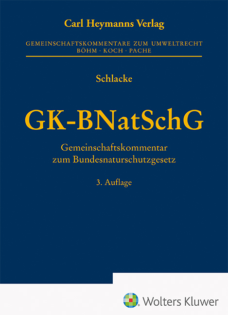 Gemeinschaftskommentar zum Bundesnaturschutzgesetz - 