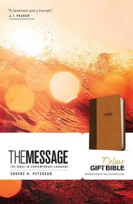 Message Deluxe Gift Bible, Brown - Eugene H. Peterson