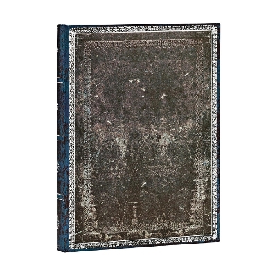 Midnight Steel Midi Lined Hardcover Journal (Elastic Band Closure) -  Paperblanks