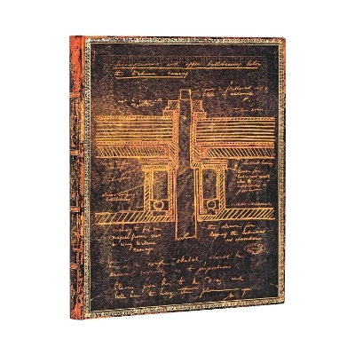 Tesla, Sketch of a Turbine Ultra Lined Softcover Flexi Journal -  Paperblanks