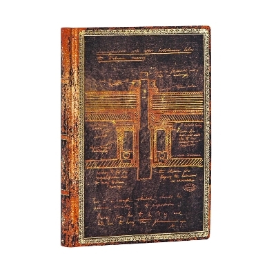Tesla, Sketch of a Turbine Mini Lined Softcover Flexi Journal -  Paperblanks