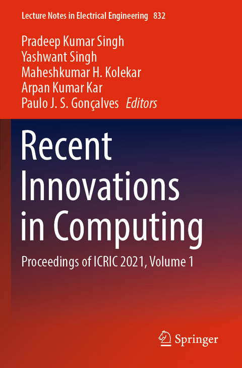 Recent Innovations in Computing - 