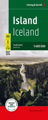 Island, Straßenkarte 1:400.000, freytag & berndt, Softcover - 