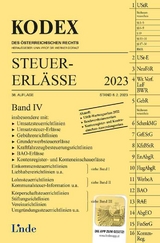 KODEX Steuer-Erlässe 2023, Band IV - Schilcher, Michael; Doralt, Werner