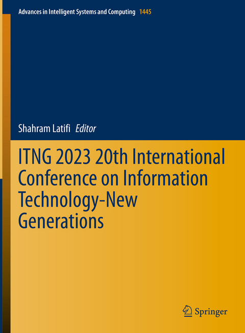 ITNG 2023 20th International Conference on Information Technology-New Generations - 