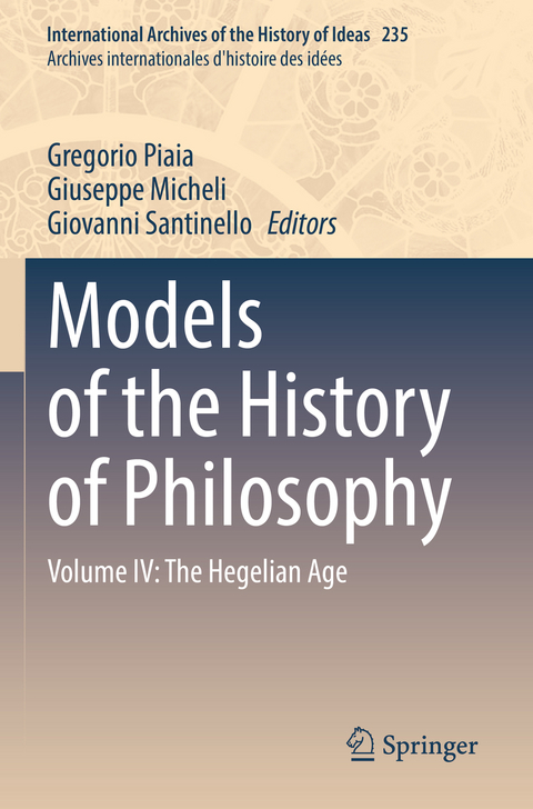 Models of the History of Philosophy - 