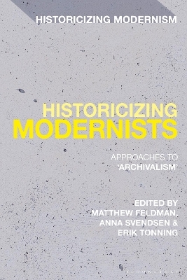 Historicizing Modernists - 