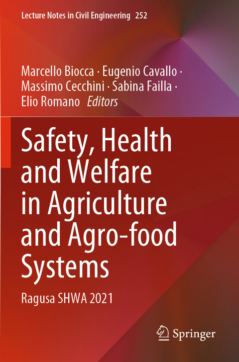 Safety, Health and Welfare in Agriculture and Agro-food Systems - 