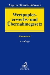 Wertpapiererwerbs- und Übernahmegesetz (WpÜG) - Angerer, Lutz; Brandi, Tim Oliver; Süßmann, Rainer
